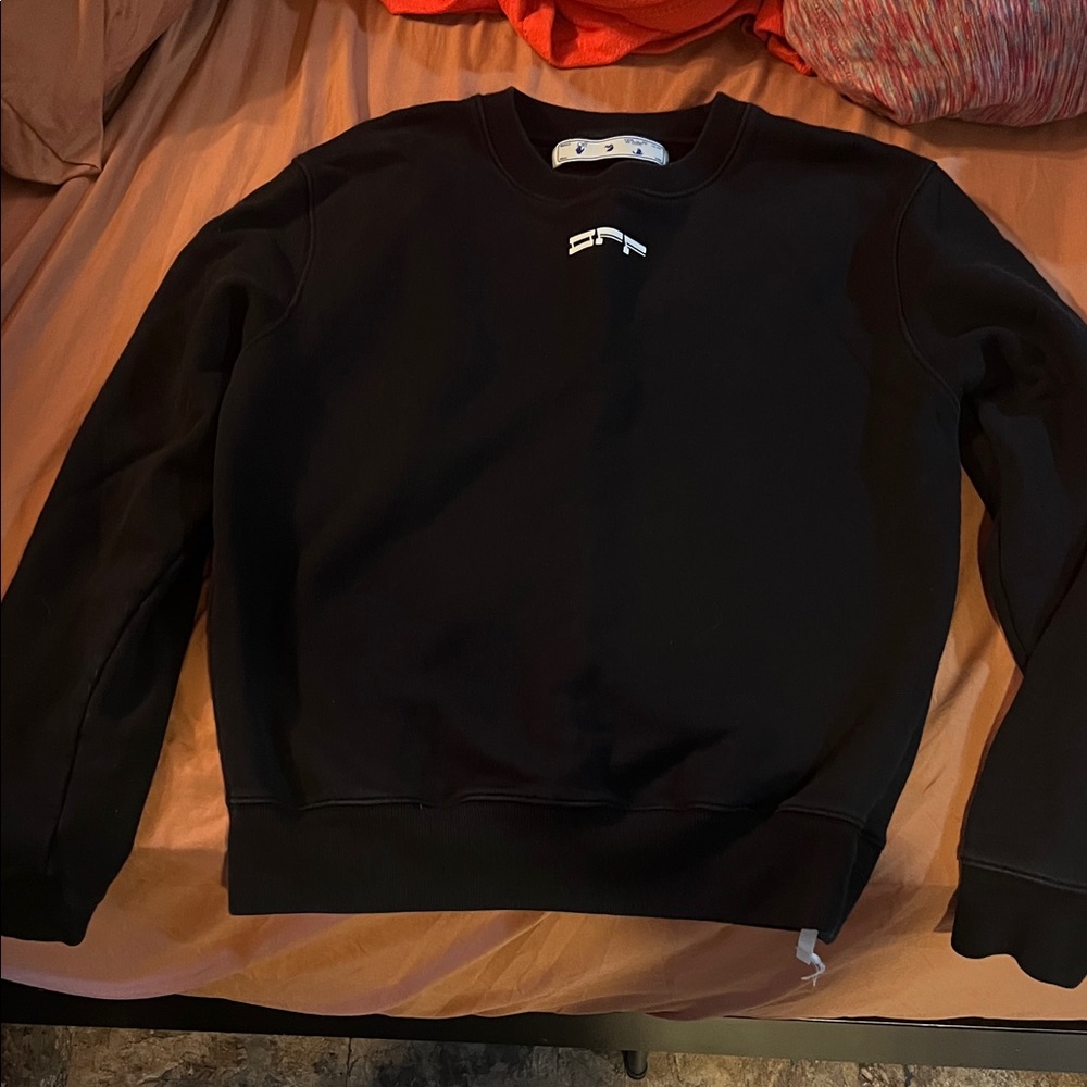 Off-White Black Crewneck Sweater